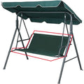1PC Outdoor Swing Chair Awning Waterproof Seat Cover Garden Swing Seat Cover Outdoor Swing Chair Replacement Swing Covers Qme dark green