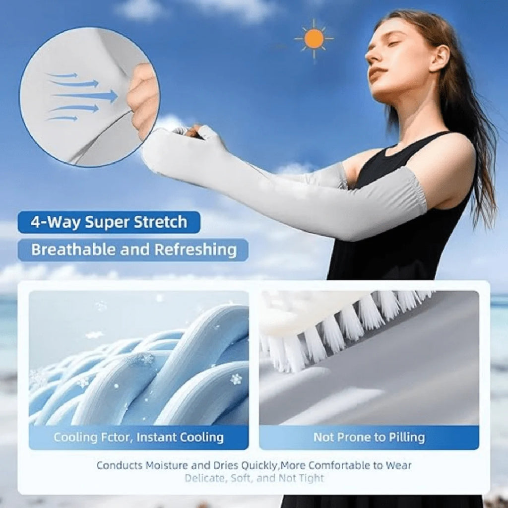 Summer Sunshade Sleeves Ice Cold Unisex Sensitive Fabric Design Cool Qme