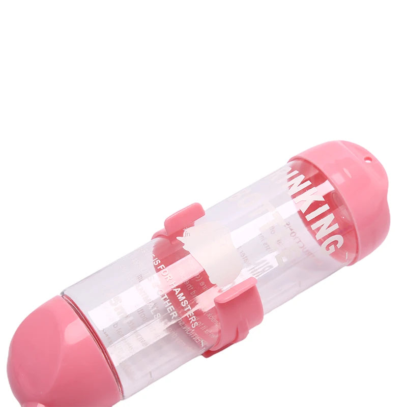 1Pc Plastic Hamster Drinker Water Bottle Dispenser Feeder Hanging Pet Dog Guinea Pig Squirrel Rabbit Drinking Head Pipe Fountain Qme