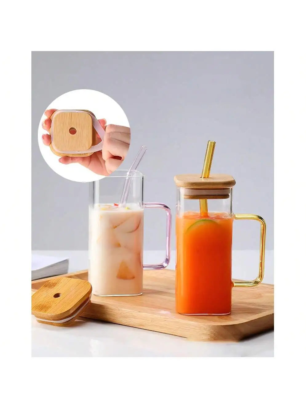 400 Smoothie Cup Straw Heat-resistant Juice Drink Large Capacity Qme