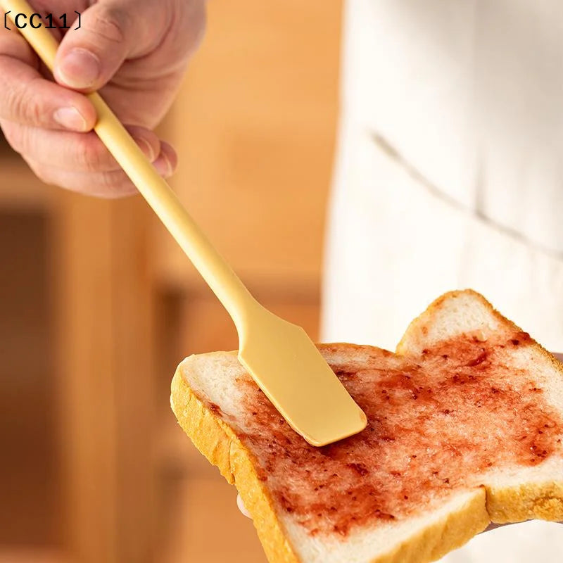 Silicone Small Spoon Jam Heat Resistant Easy Clean Non-stick Rice Qme