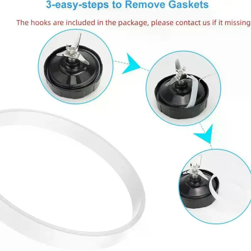 3Pcs For Juicer 1000W Rubber Gasket Sealing O Ring Gasket Replacement Parts For BL480 BL680 BL910 CT680 Qme