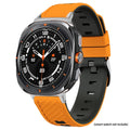 Silicone Straps for Samsung Galaxy Watch 9 Ultra2 47mm Sport Bracelet Correa for Galaxy Watch Ultra 47mm Wristband Accessories Qme Yellow Black Watch Ultra(2025)