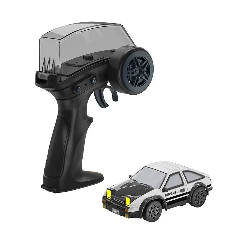 1:64 Desktop RC Drift Car 2.4G High-Speed Racing Car Four-Wheel Mini Desktop Remote Control Car Electric Toy for game party gift Qme