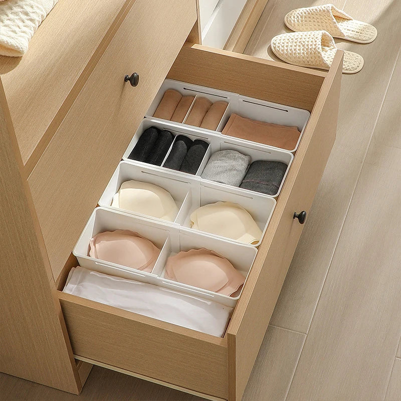 Cutlery Holder White Organizer Drawer Expandable Utensil Tray Kitchen Qme