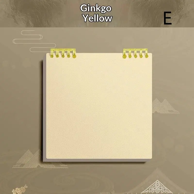 60 Sheets Flip Loose Leaf Notebook Thick No Bleed Grid Pages Binder Qme E