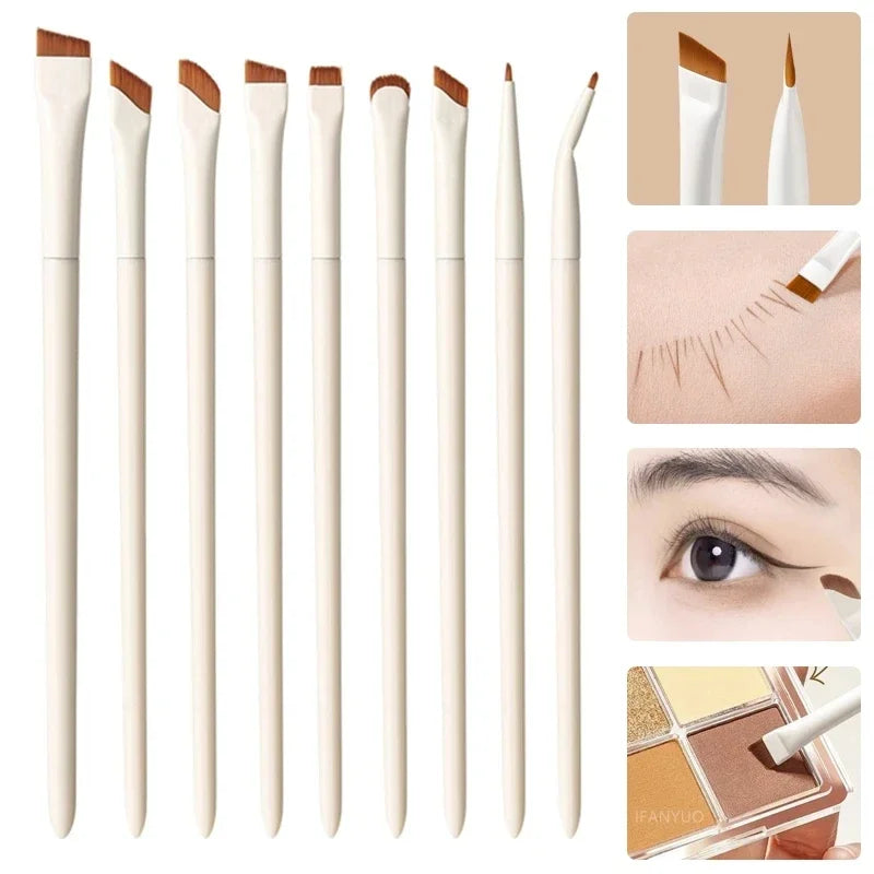 Makeup Brushes Set Upgrade Blade Eyeliner Brush Fine Oblique Head Eyebrow Brush Under The Eyes Place Precise Detail Brush Qme