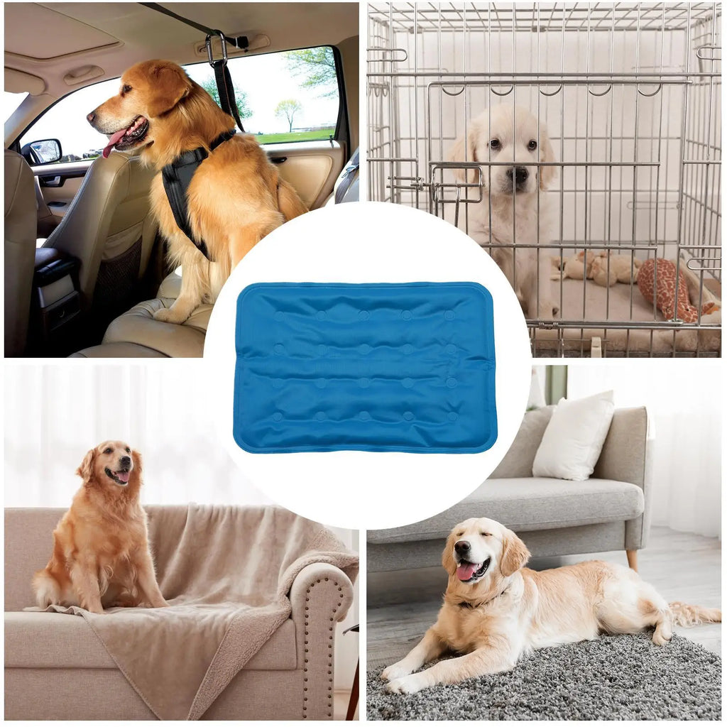 Dog Cooling Mat Waterproof Washable Thickened Portable Dog Cooling Bed For Puppies Cats Crate Cage Kennel Floor Sofa Car Seat Qme