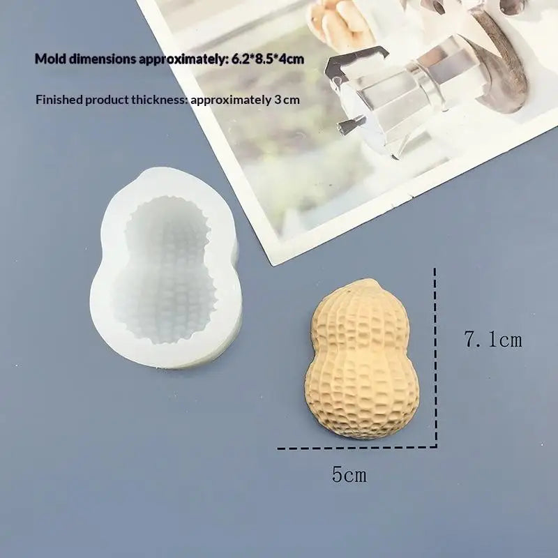 Peanut Pistachio Pecan Coffee Bean Mousse Cake Silicone Mold Qme A2