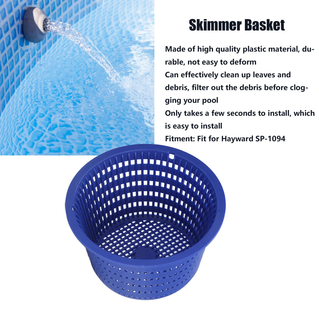 Pool Skimmer Basket Replacement Plastic Filter Basket for Hayward SP-1094 Swimming Pool Cleaning Tool Skimmer Basket Replacement Qme