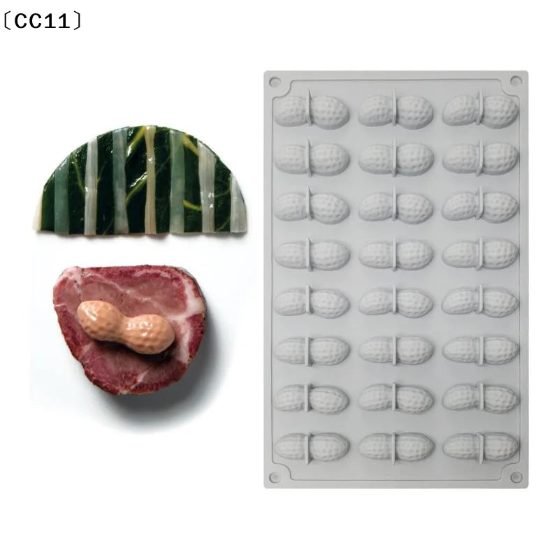 Chestnut Raspberry Peanut Mushroom Silicone Mold Fondant Cake DIY Qme