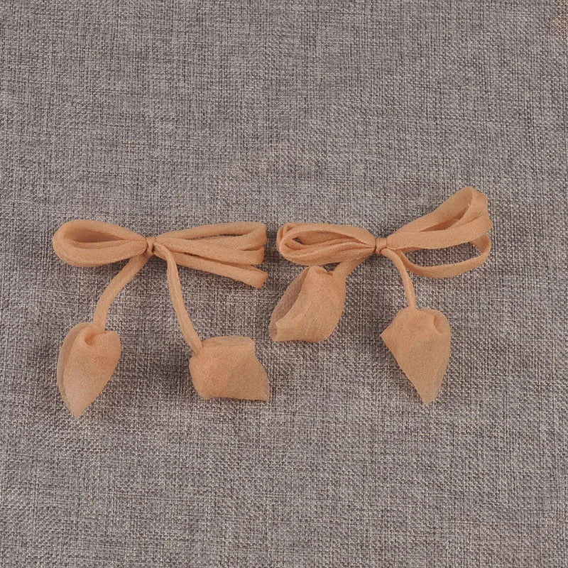 6pcs 92x100mm Assorted Color Polyester Fibre Bowknot Appliques, Sheer Organza Bows for DIY Hair Accessories Crafts cp3848 Qme 6pcs-3 92x100mm