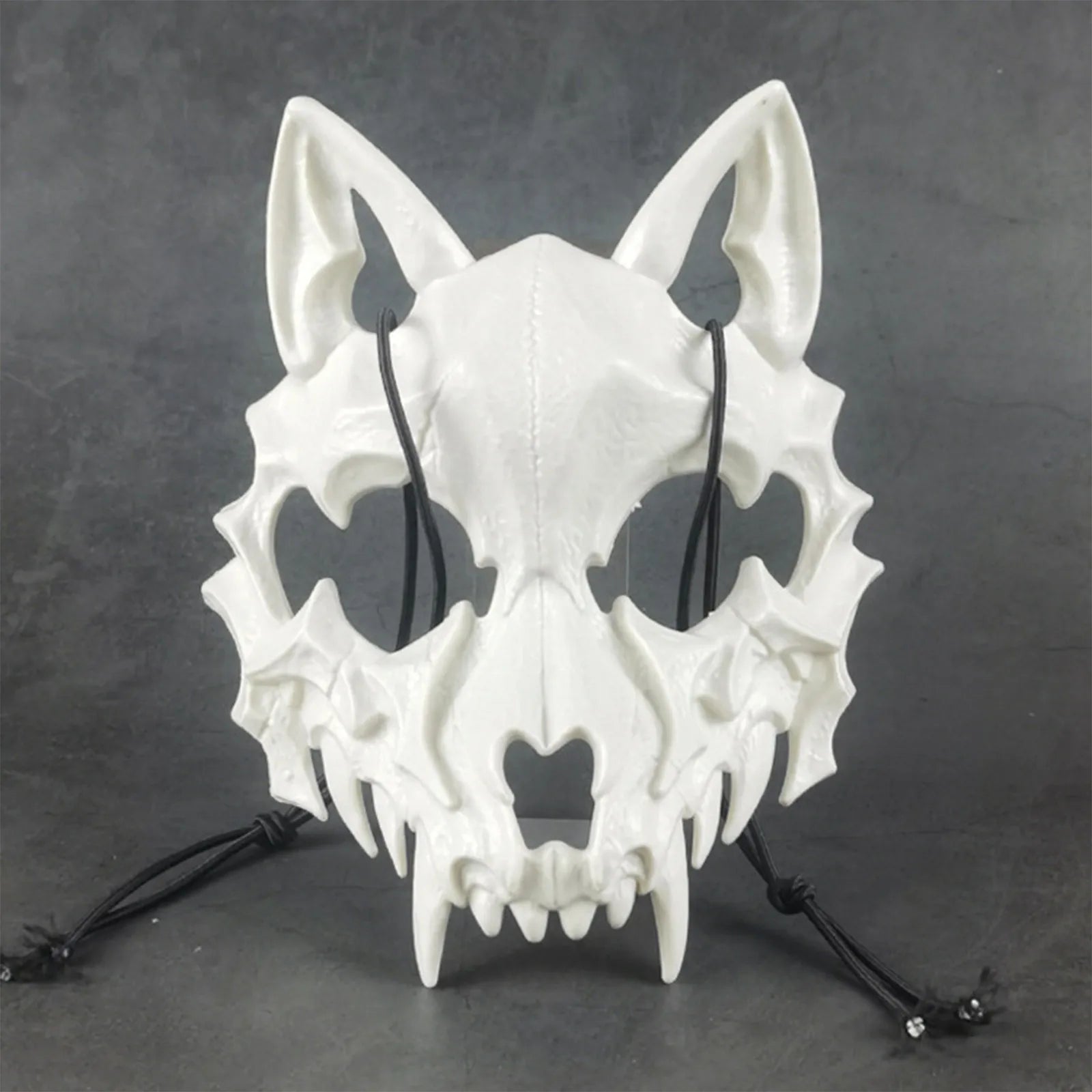 Halloween Skull Party Mask Anime Dragon God Skeleton Half Face Bone Animals Cosplay Dance Prom Costume Props Skullmask Qme K