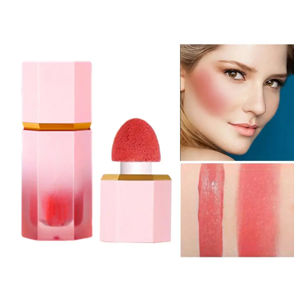 Cheek Liquid Blush With Cushion Liquid Illuminator Face Highlighter Long Lasting Natural Skin Tint Face Blush Wand Creamy Blush Qme 03 China Mainland