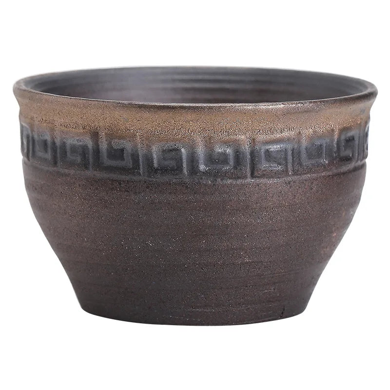 Handmade Coarse Pottery Master Cup Vintage Kiln-changed Tea Tasting Qme