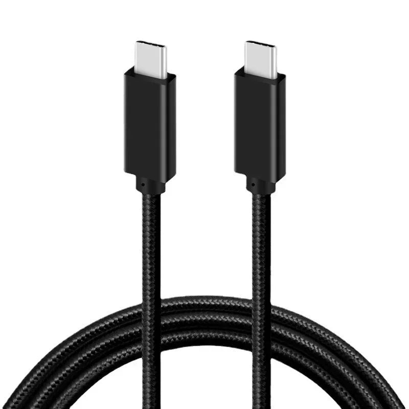 USB-C To USB-C Data Cable PD 100W Fast Charger Double Type C USB Cables Male To Male for Mobile Hard Disk Type-C Laptop Qme