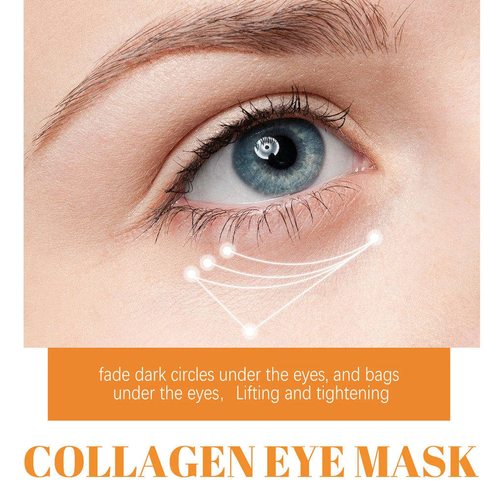 10Pcs Collagen Eye Mask Remove Dark Circles Eyes Bags Anti Wrinkles Lifting Firming Skin Moisturizing Eyes Care Patches skincare Qme