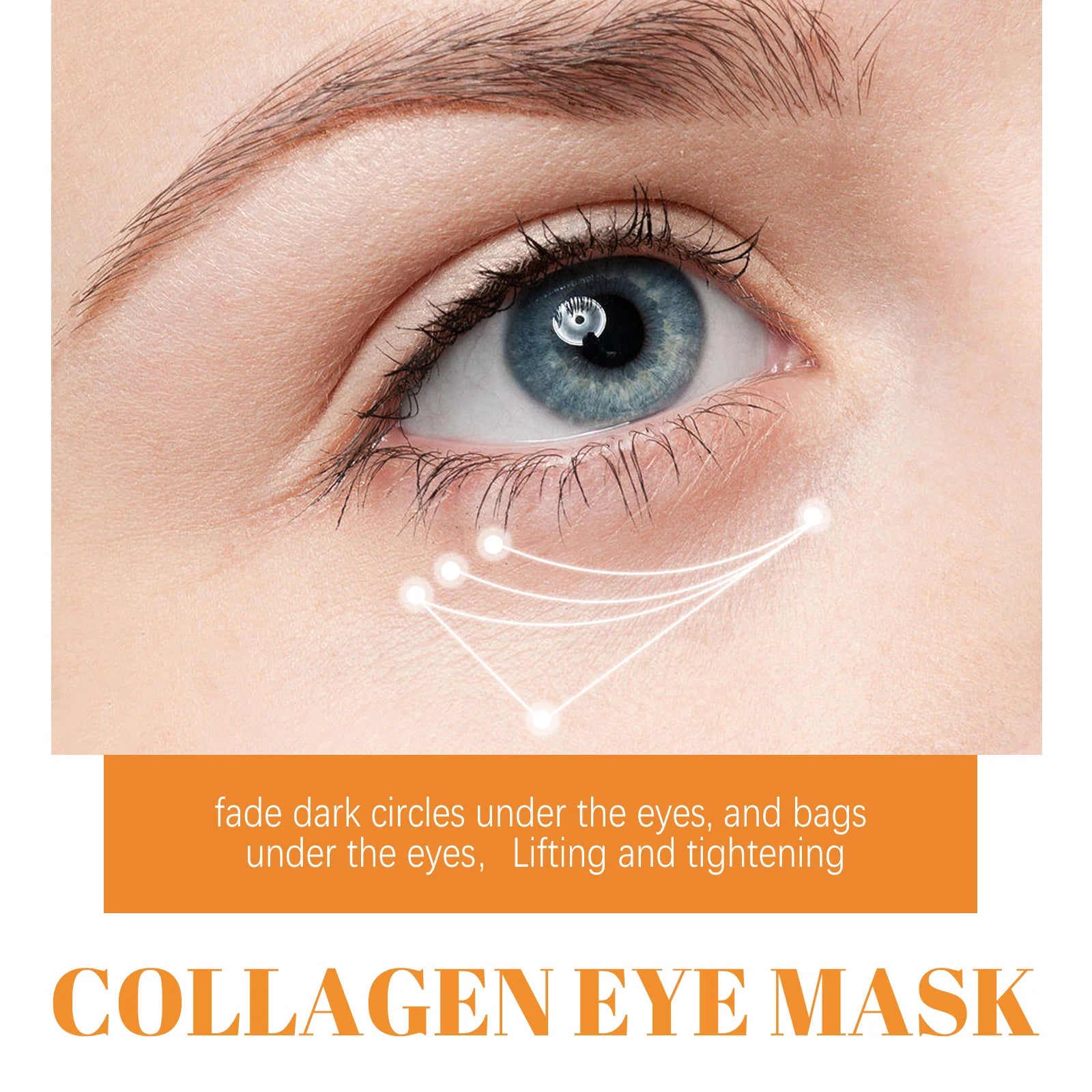 10Pcs Collagen Eye Mask Remove Dark Circles Eyes Bags Anti Wrinkles Lifting Firming Skin Moisturizing Eyes Care Patches skincare Qme