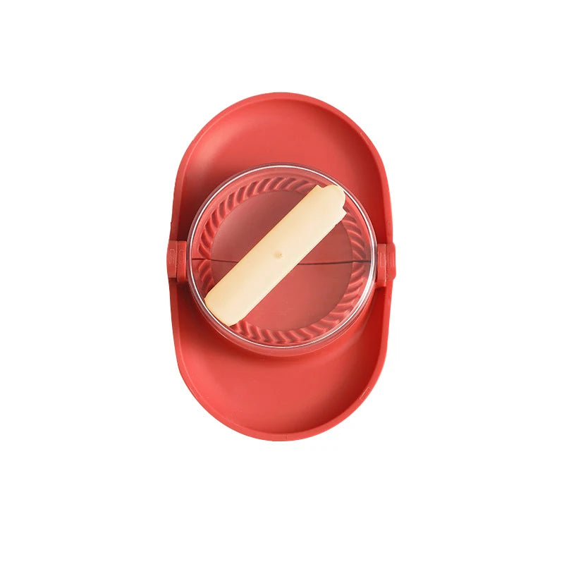 3 in 1 Multifunctional Dumplings Maker DIY Kit Jiaozi Mould Wrapper Presser Cooking Accessories Dumplings Tools Kitchen Gadgets Qme Red