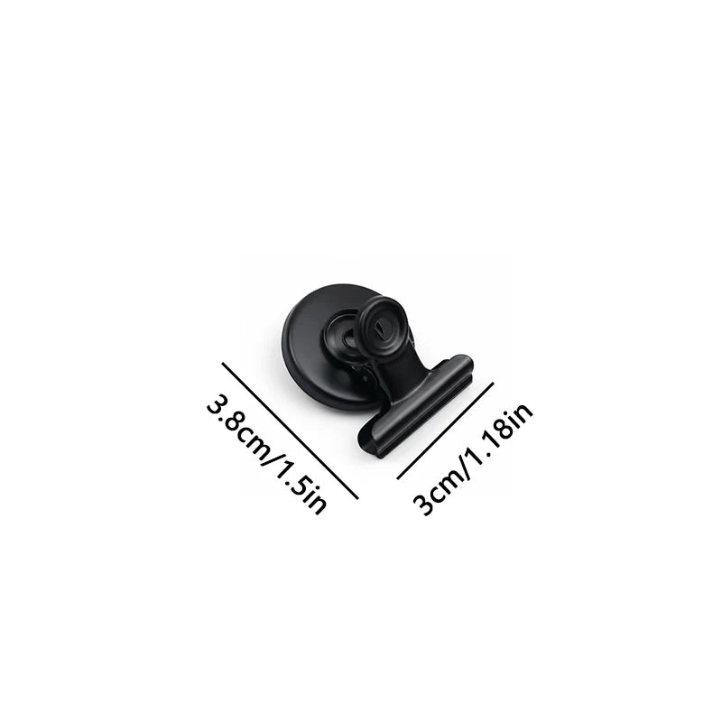 4-Pack Stainless Steel Magnetic Round Base Clips Strong Magnet Qme