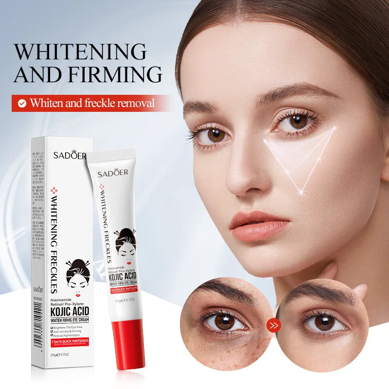 Kojic Acid Retinol Eye Cream Anti Dark Circles Remove Eye Bags Moisturizing Firming Beauty Eyes Skin Care Products Qme