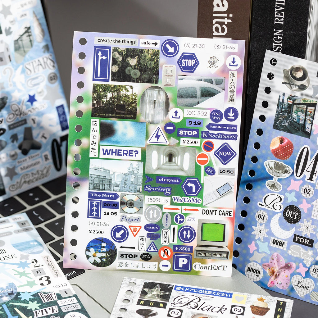 30 Pcs Cartoon Stickers Book Journal Planner Decorative DIY Scrapbooking Sticker Laptop Student Korean Stationery Sticker Gift Qme