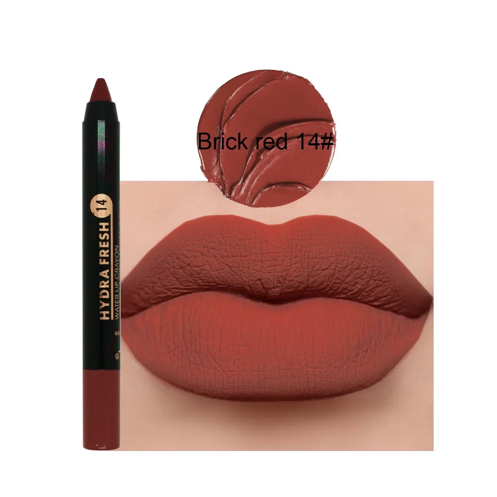 Matte Velvet Lipstick Pencil Waterproof Long Lasting Sexy Red Lip Sticks Non-Stick Cup Makeup Lip Tint Pencil Cosmetics 15Colors Qme 14