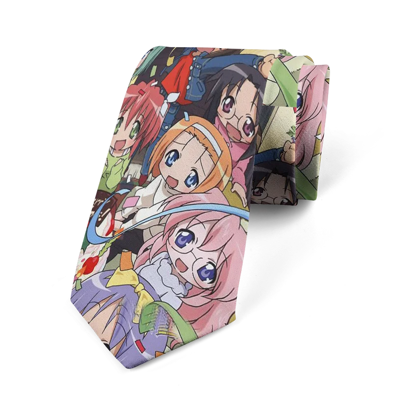 Anime Cartoon Printing Men's Tie Unisex Casual Creative Novelty Qme style8