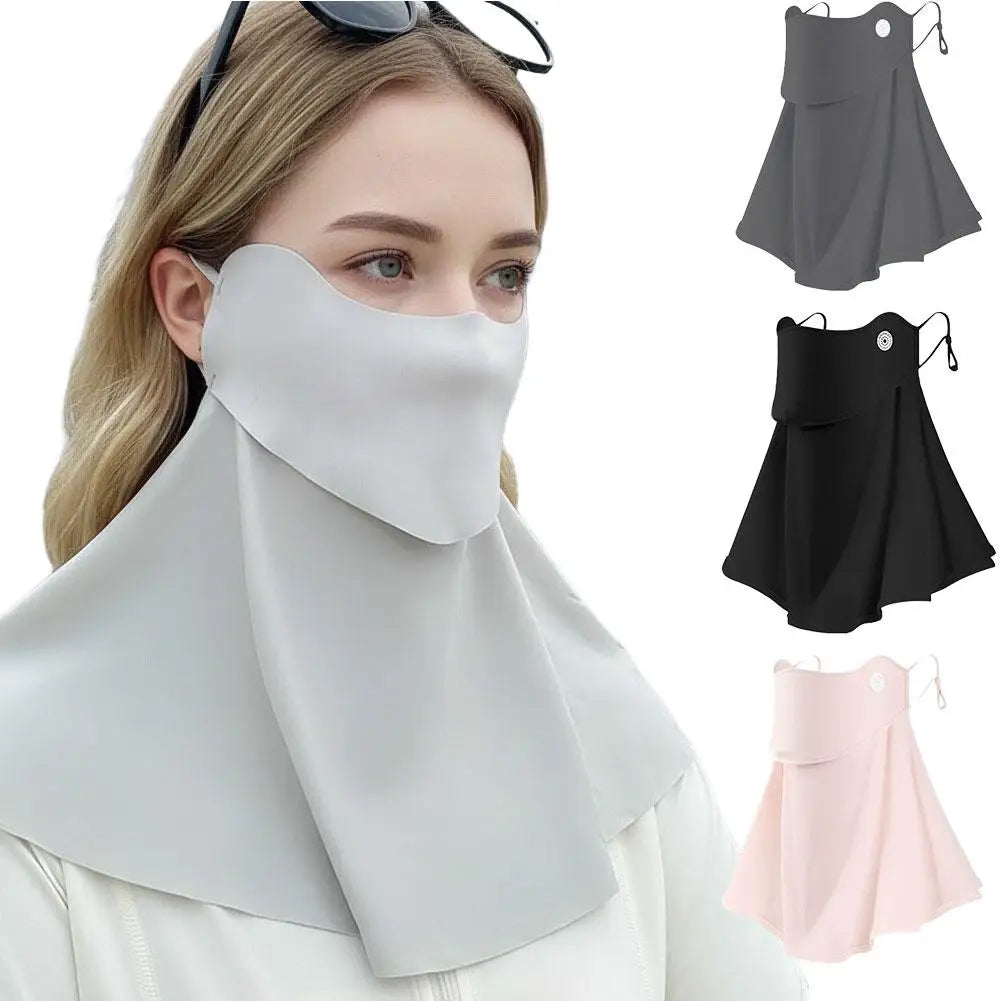 UV Protection Face Cover Neck Gaiter Scarf Women Men Summer Outdoor Qme