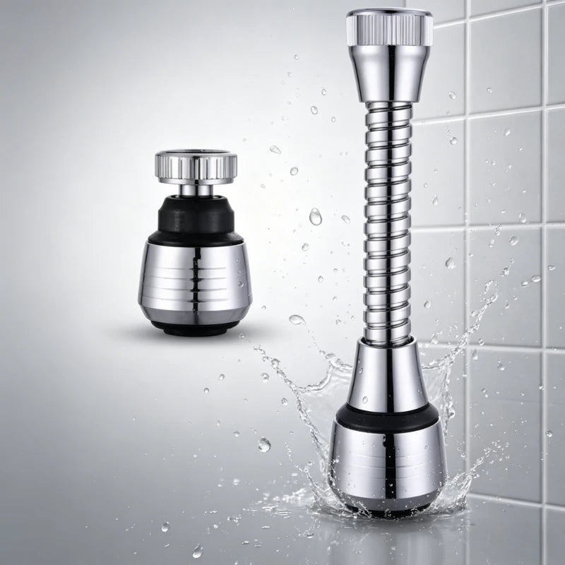 Universal 360 Degree Rotating Faucet Sprayer Head Water Saving Tap Filter Stainless Steel Kitchen Bathroom Nozzle Qme