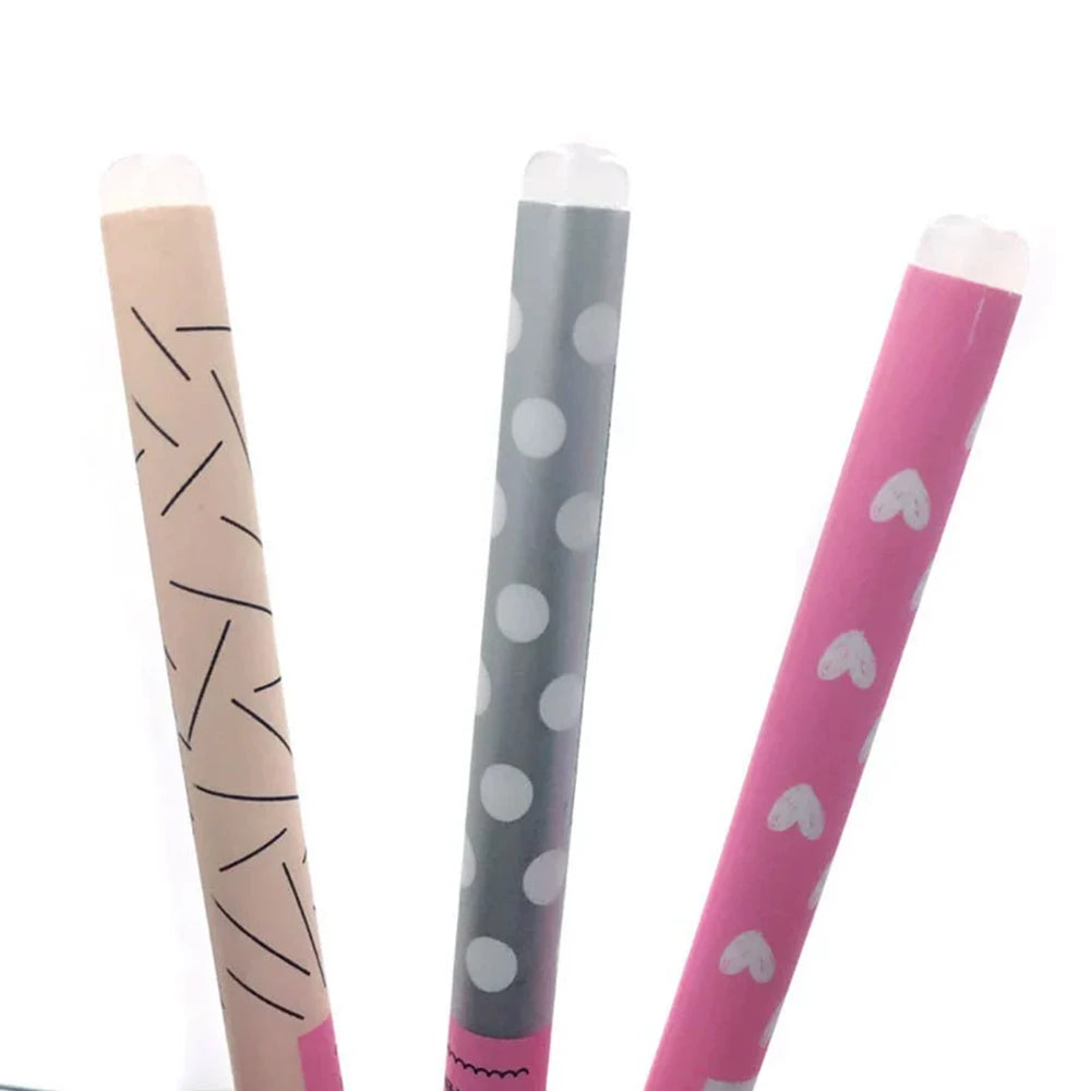 12/24Pcs Blue Erasable Gel Pens, Medium Tip 0.38mm, Smooth Writing, Suitable for Office and Everyday Use Stationery Qme