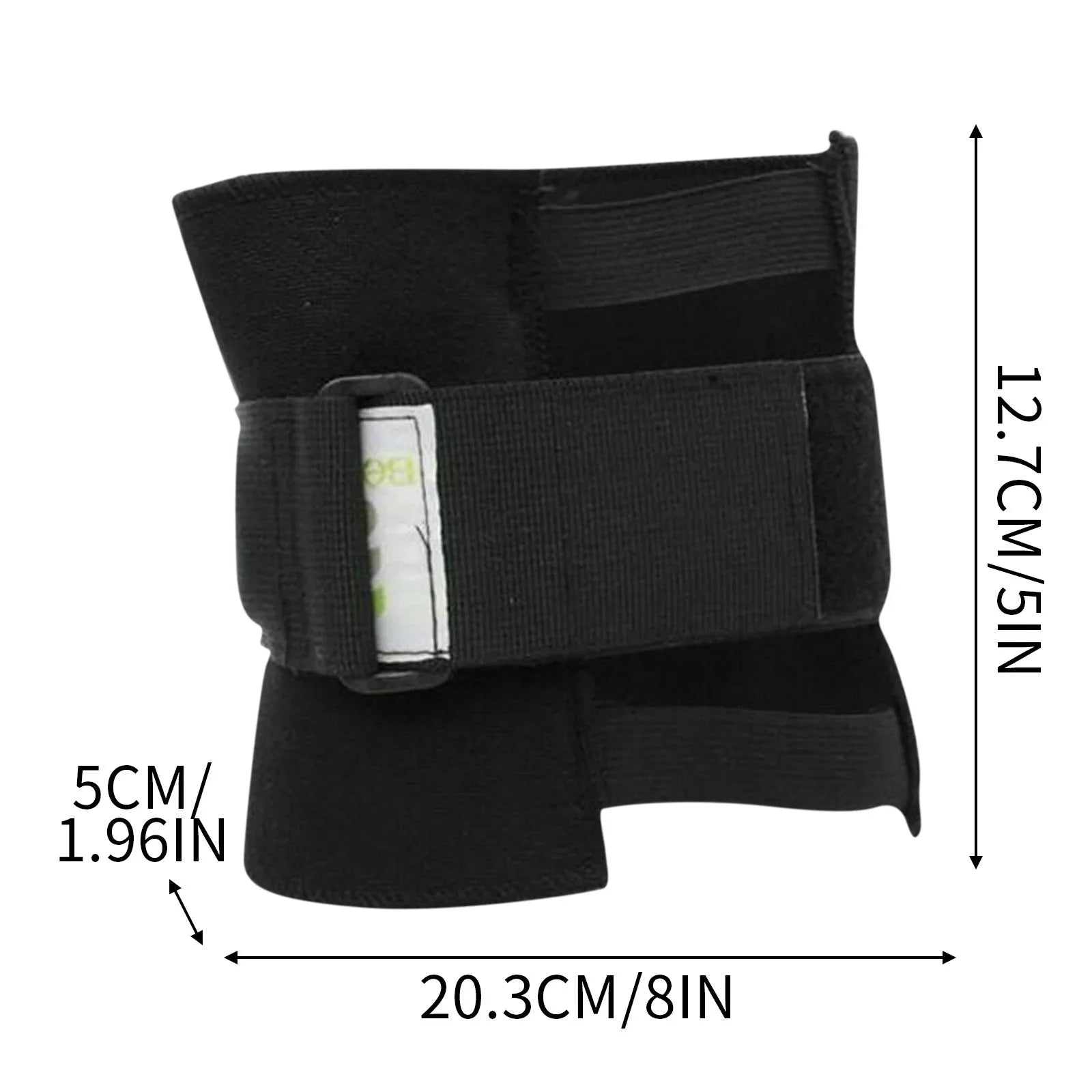 Pressure Point Support Relief Finger Pressure Leg Magnet Knee Pad Black Solid Polyester, Spandex Protective Kneepads Qme