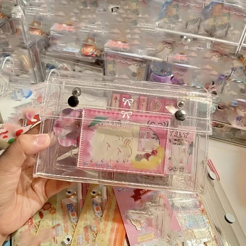 4-Layer PVC Transparent Makeup Bag Travel Toiletry Organizer Qme