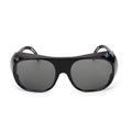 5pcs Transparent Welding Goggles Flat Lens Anti-Wind Dustproof Safety Eye Protection Glasses for Welders Qme Black-Gray