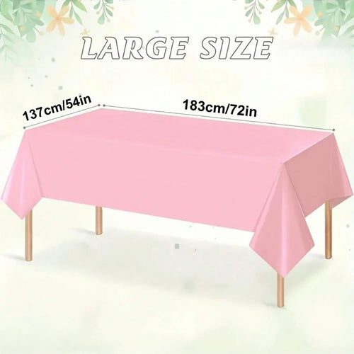 1/2/4PCS Disposable Tablecloths Waterproof Stain-resistant Tablecloth, Party Decoration, Camping, Disposable Kitchen Tablecloth Qme