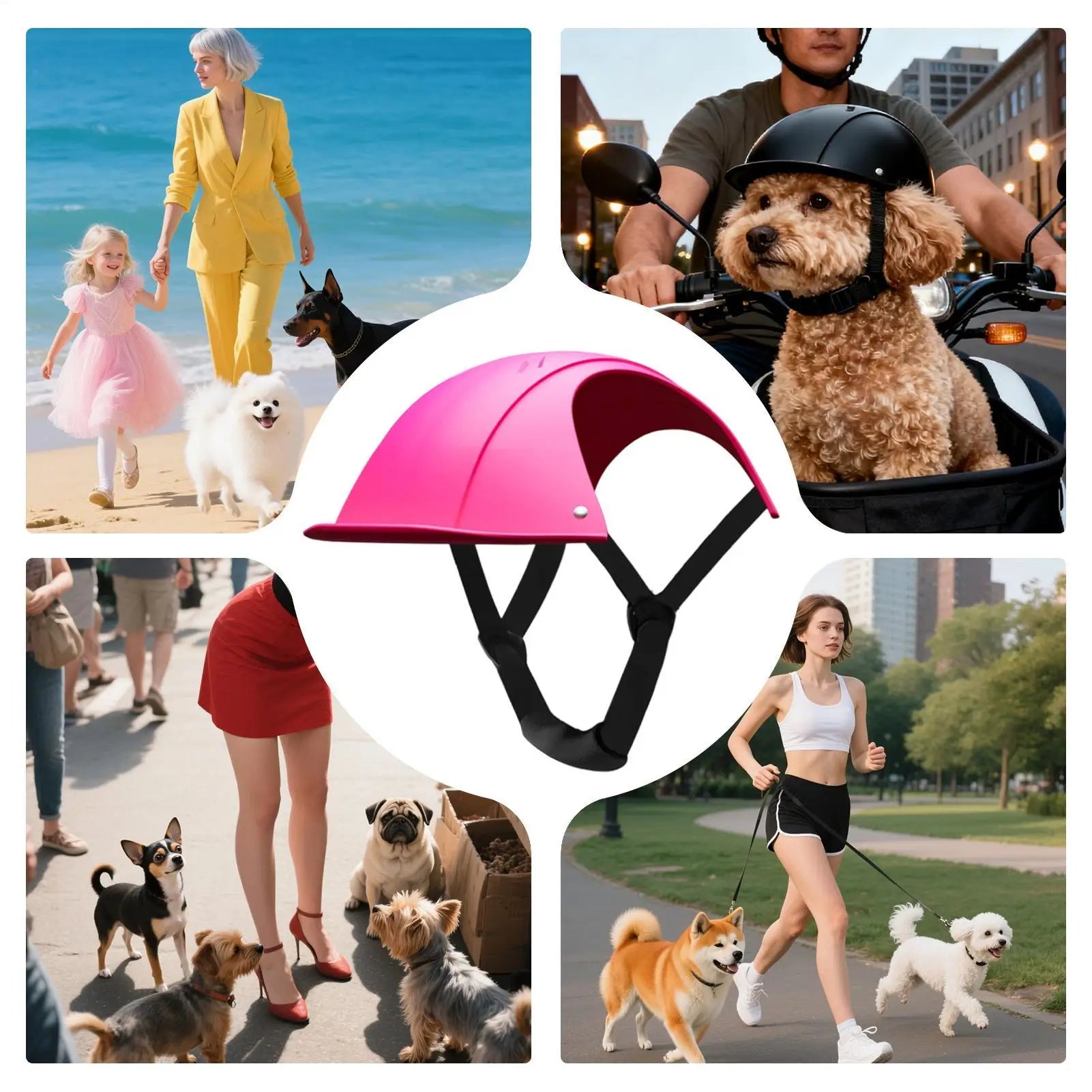 Dog Helmets Shock Absorbing Headgear With Adjustable Strap Stylish Dog Headgear For Outdoor Holiday Party Costume Photograph Qme