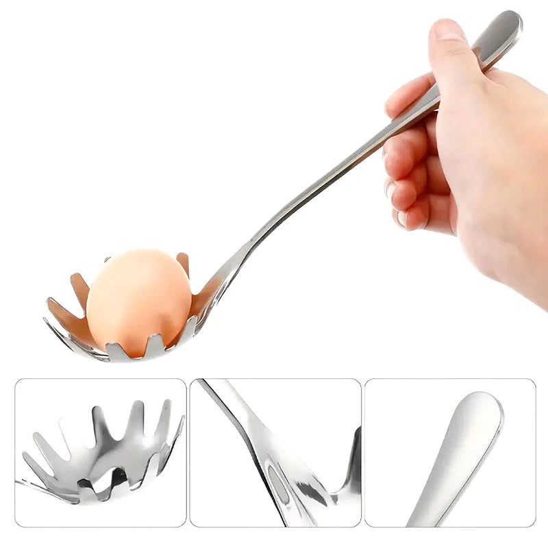 Spoon Multifunctional Noodle Food Strainers Stainless Steel Spaghetti Qme