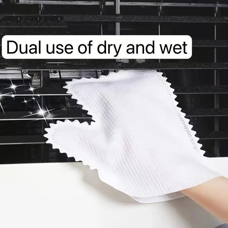 20Pcs Disposable Car Cleaning Gloves-Dust Removal Wipes For Home Non-woven Anti-Static Auto Interior Cleaning Tools Qme