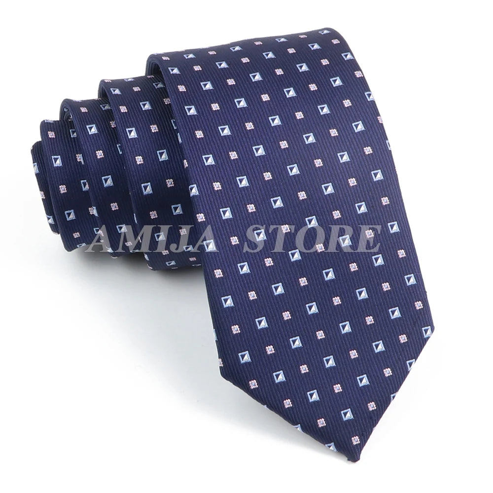 Tie Men Gravatas Wholesale Fashion Woven Luxury Necktie Dark Grey Dot Qme 6 China Mainland