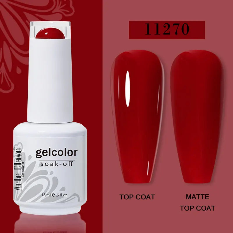 Arte Clavo Red Series Nail Polish Party Colors Gel Varnishes All Qme