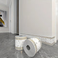 Rolled Self-Stick Baseboard Trim-Anti-Collision Waterproof Wall Waistband Sticker for Living Room Bedroom Home Decor Qme DW-229 1pcs