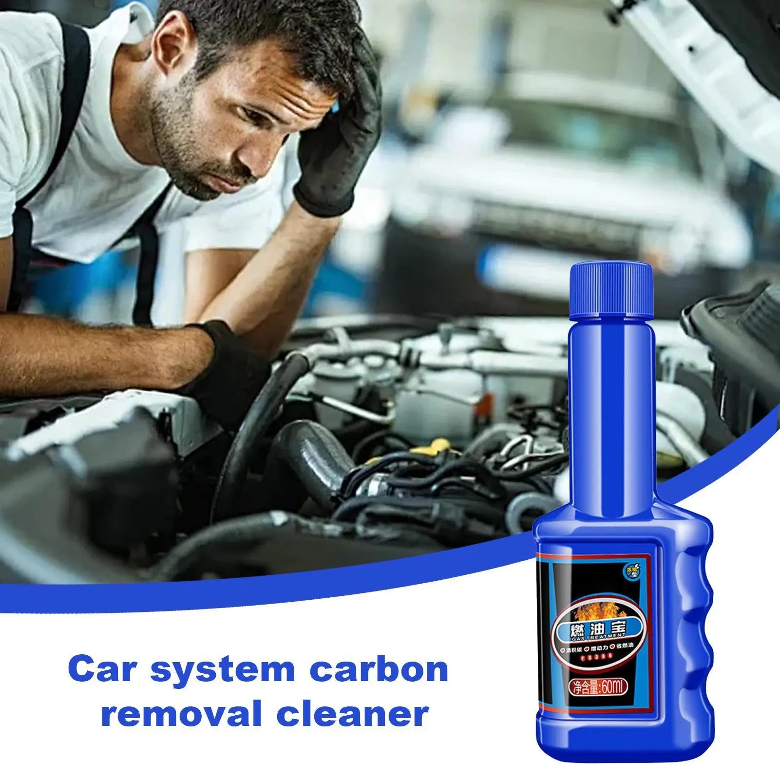 60ml Carbon Cleaner Car Engine System Additive Cleaner Reduces Carbon Build-Up Improved Engine System Carbon Cleaner Oil Saver Qme