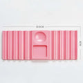 Plastic Multi-purpose Nail Art Pen Holder 10-Compartment Brush Stand Qme Pink