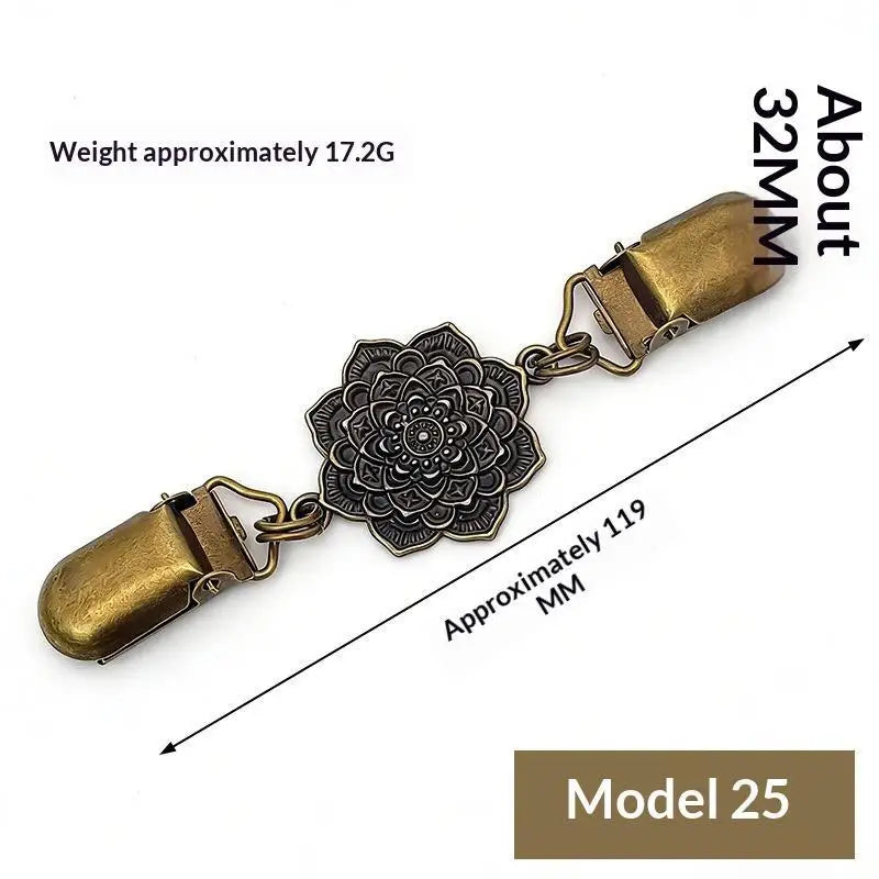 Elegant Sweater Clips Retro Back Cinch Shawl Cardigan Collar Clip To Tighten Dress Pant Waist Tightener For Women Girls Clothing Qme A25