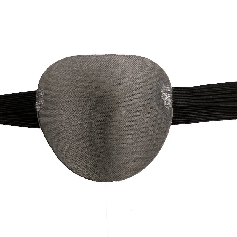 Pirate Eye Patch Unisex Black Single Eyepatch One Washable Adjustable Qme Gray