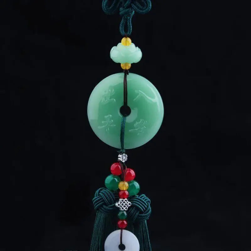 1pc Chinese Luck Car Accessory Rearview Mirror Pendant Suitable For For Asian Culture Decor & Driving Amulet Qme B2