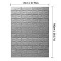 Waterproof Wall Sticker Self Adhesive Panels European 3D Wallpaper Qme 3 70x100cm-10pcs