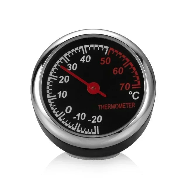 Car Clock Luminous Mini Automobiles Internal Stick-on Digital Watch Qme Thermometer