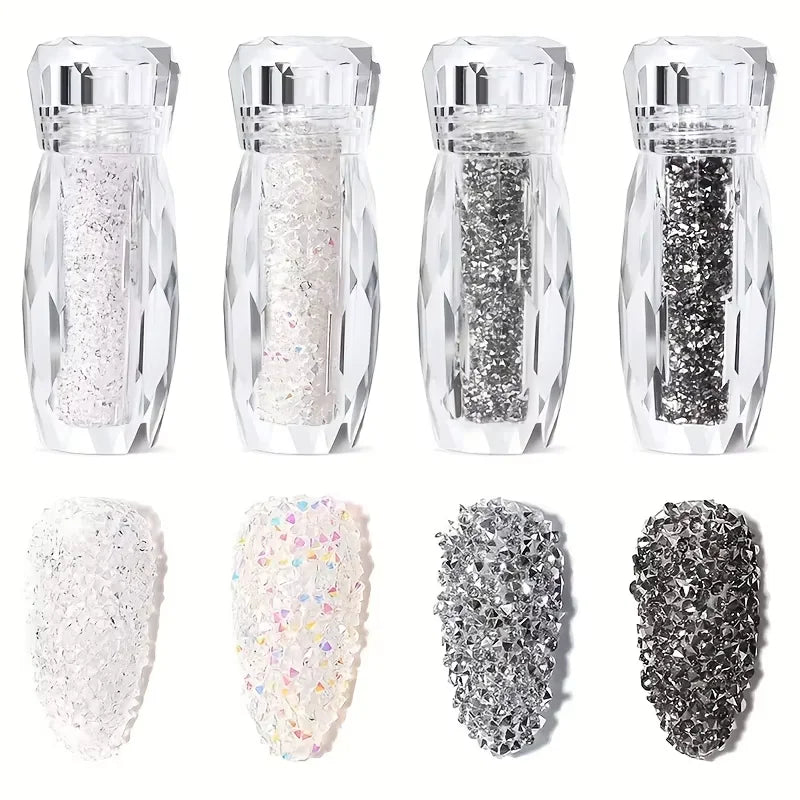 Fairy Micro Crystal Beads 3D Nail Art Accessories DIY Pixie Design Qme 1 set