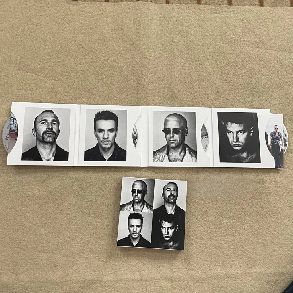 Rock Music 4CD Set with Iconic Black-and-White Band Portrait Cover, Sleek Minimalist Design + Stripped-Back Acoustic Versions Qme